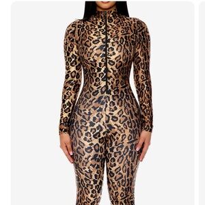 Leopard Print Jumpsuit